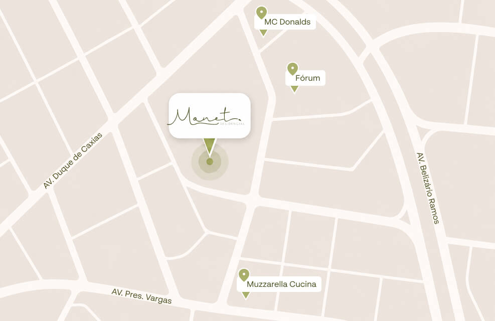 Localização no mapa do Residencial Monet